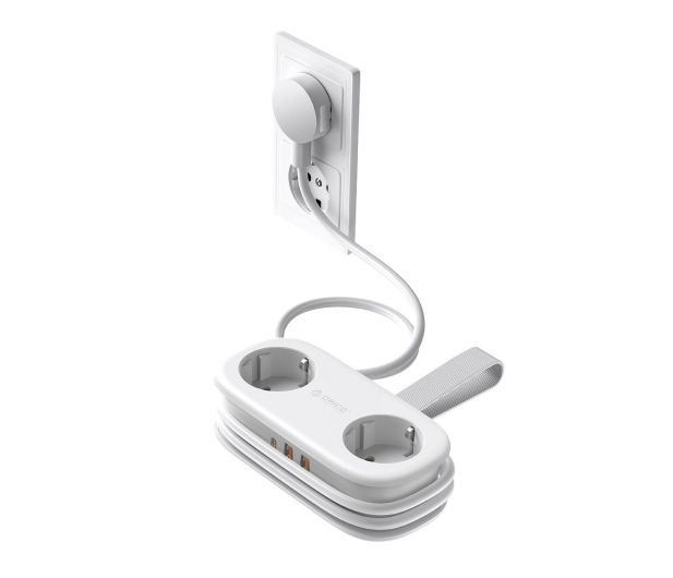 Orico Listwa zasilająca 2xSchuko, 2xUSB-A, USB-C, 1,5m , biała - 1552190 - zdjęcie 2